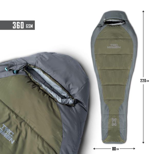 Pentagon MUMMY SLEEPING BAG 360GR/M² D19003 72-RAL7013/mix