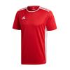 Adidas Entrada 18 Jersey Αθλητικό Ανδρικό T-shirt Κόκκινο με Λογότυπο CF1038