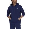 Adidas Adicolor Essentials Trefoil Ανδρικό Φούτερ με Κουκούλα και Τσέπες Fleece Navy Μπλε H34653