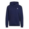 Adidas Adicolor Essentials Trefoil Ανδρικό Φούτερ με Κουκούλα και Τσέπες Fleece Navy Μπλε H34653